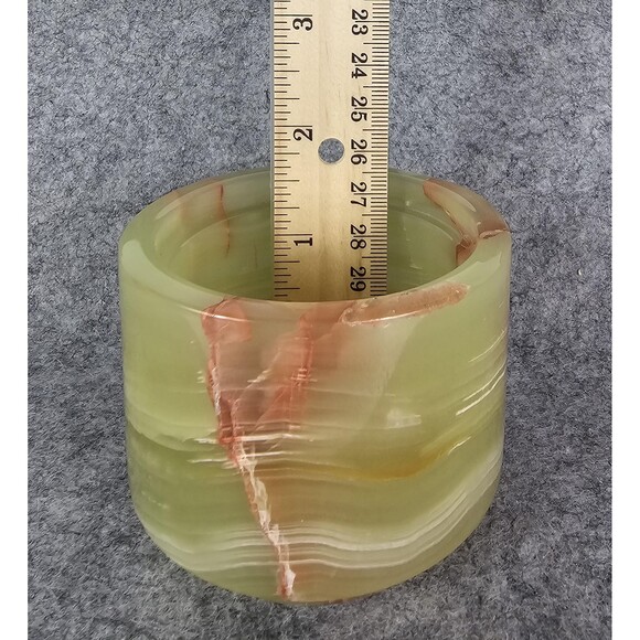 Onyx Green Salt Cellar, Pinch Bowl, Kitchen Pinch Pot, Salt & Pepper Cellars - Picture 7 of 8